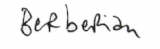 Signature of Charles Berberian