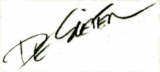 Signature of Lucien De Gieter