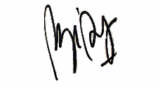 Signature of Marjane Satrapi